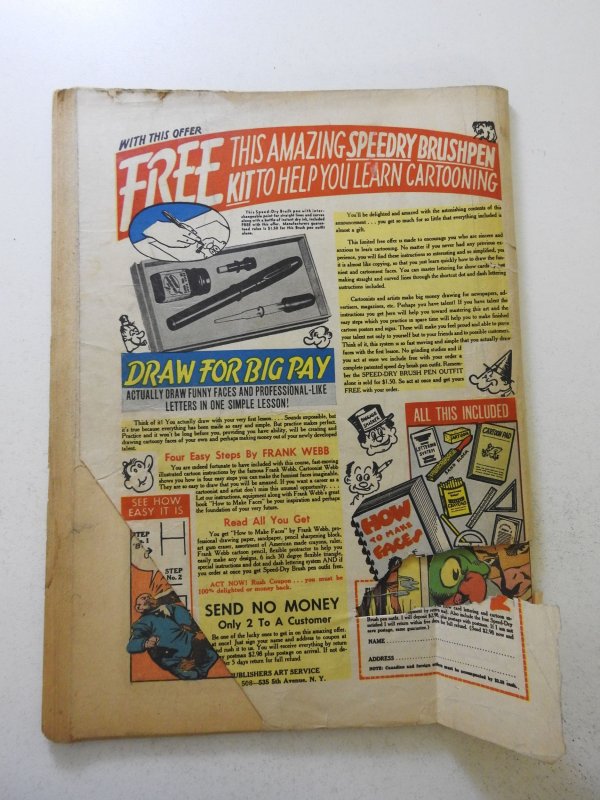 Clue Comics #5 (1943) PR Condition cover detached