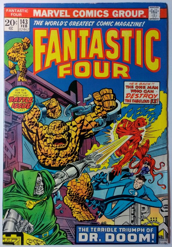 Fantastic Four #143 (8.5, 1974)