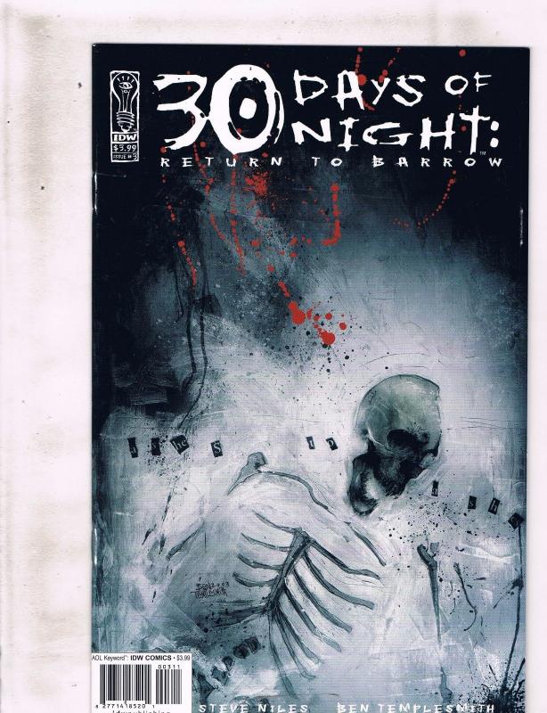 30 Days Of Night Return To Barrow IDW Comics Ltd Ser # 1 2 3 4 NM 1st Print AK6