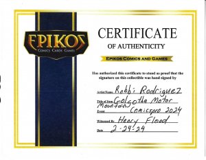 Golgotha Motor Mountain #1 Signed by Robbi Rodriguez IDW 2024 EB119