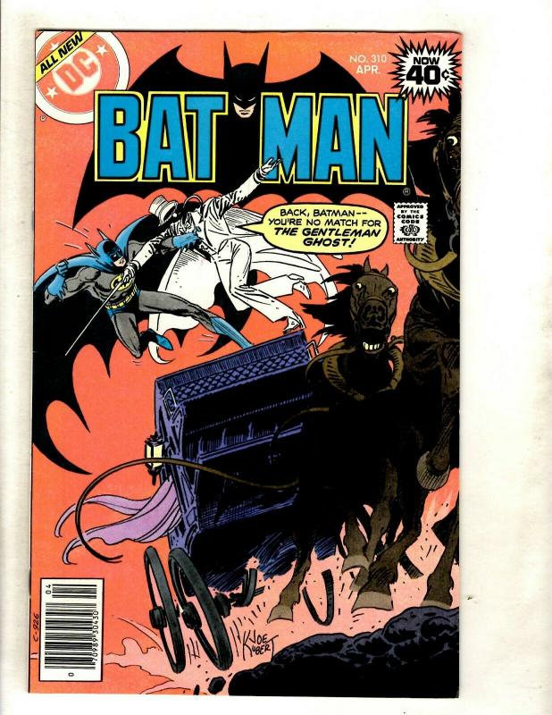 Lot Of 4 Batman DC Comic Books # 306 308 309 310 NM Range Gotham Robin Joker GK1