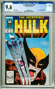 Incredible Hulk #340 CGC 9.6! White Pages!