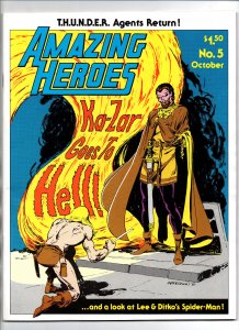 Amazing Heroes #5 - Fanzine - Kazar - Spider-man -Star Wars comic strip-1981- VF