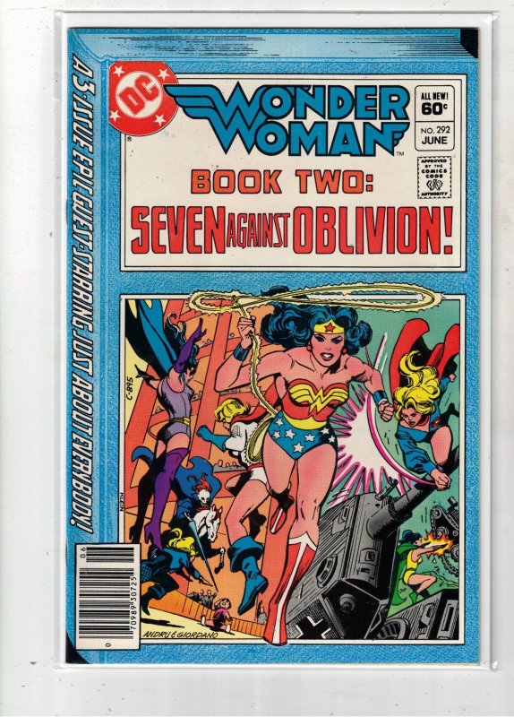 Wonder Woman #291-3 Set (1982) PRICE DROP! NM Judgment, Oblivion, Countdown