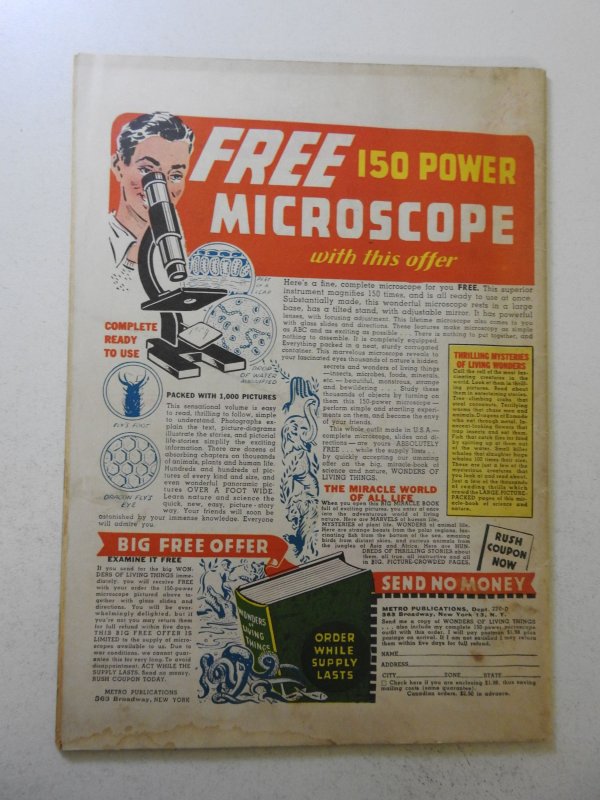 Captain Marvel Adventures #45 (1945) VG Cond moisture stains, rust on staples