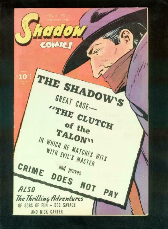 SHADOW COMICS v.5 #11 1946-SHADOW v TALON-DOC SAVAGE-very fine minus VF-