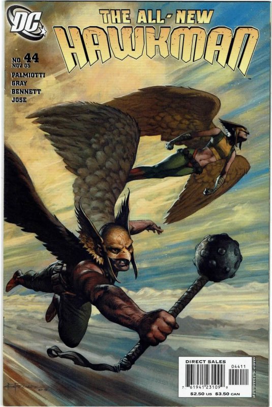 Hawkman #44 (2002 v4) Jimmy Palmiotti Justin Gray Golden Eagle NM