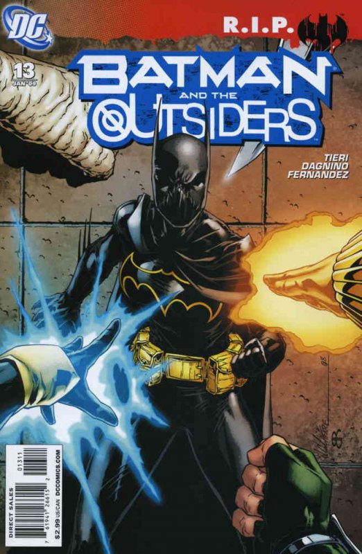 Batman and the Outsiders (2nd Series) #13 VF ; DC | Batman R.I.P. Frank Tieri