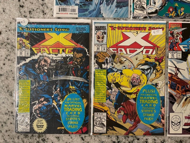 5 Marvel Comic Books X-Factor 51 84 85 + X-Force # 18 25 NM 1st Prints 56 J801 