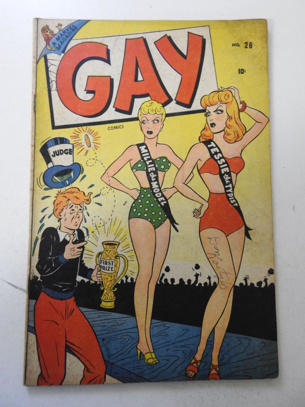 Gay Comics #26 (1946) VG/FN Condition ink fc, pencil bc