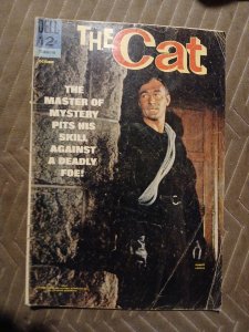 T.H.E CAT 4 DELL 1967 Silver Age JACK SPARLING art ROBERT LOGGIA PHOTO COVER Spy