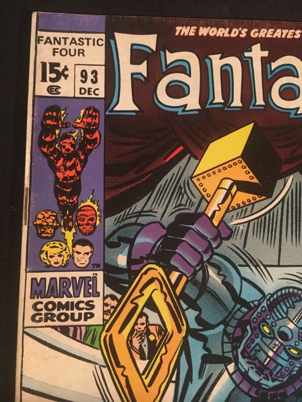 THE FANTASTIC FOUR #93 Fine Condition