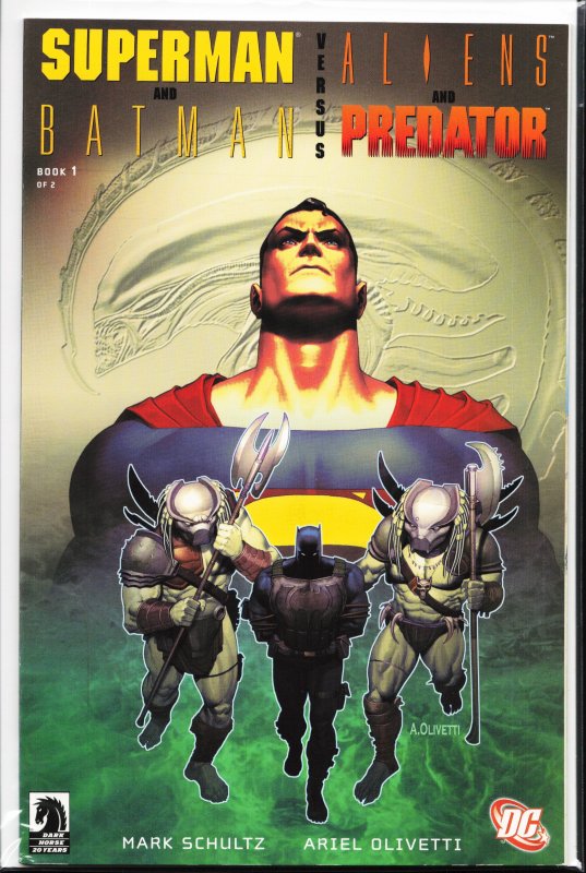 Superman and Batman vs. Aliens and Predator #1 (2007) Superman