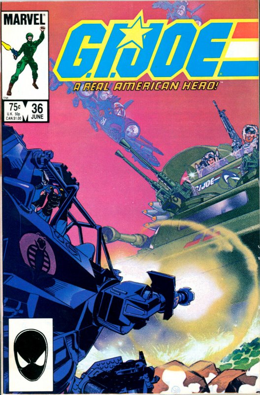 G.I. Joe #36 Marvel Comics 1985 VF+