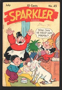 Sparkler #45 1945-Nancy & Sluggo-Captain and the Kids-Tarzan by Hogarth-Spark...