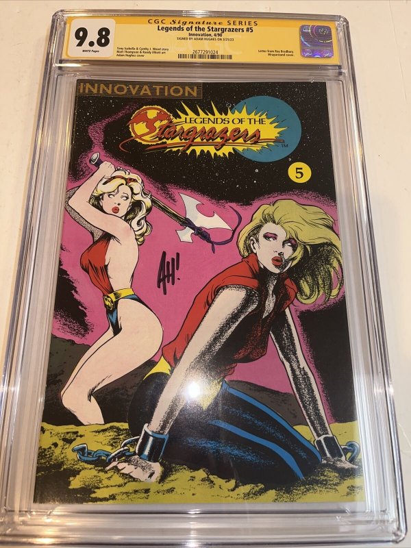 Legends Of The Stargrazers (1990) # 5 (CGC 9.8 SS) Signed Adam Hughes • census=1