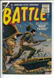Battle #42 1955-Atlas-WWI-WWII-Mexican War story with Juaerez-VG