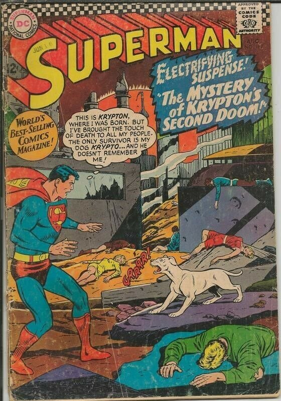 Superman #189 ORIGINAL Vintage 1966 DC Comics  