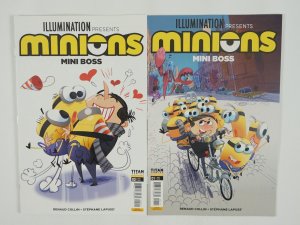 Minions: Mini Boss #1-2 VF/NM complete series - Despicable Me spinoff set 