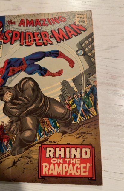 The Amazing Spider-Man #43 (1966)Rhino on the rampage. Some Browning.