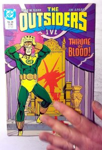 The Outsiders #26 (1987) DC Comics Geo-Force 1st Print Comic Book