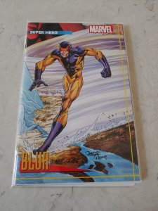 HEROES REBORN #3 MARK BAGLEY TRADING CARD (BLUR) VARIANT COVER MARVEL/2021