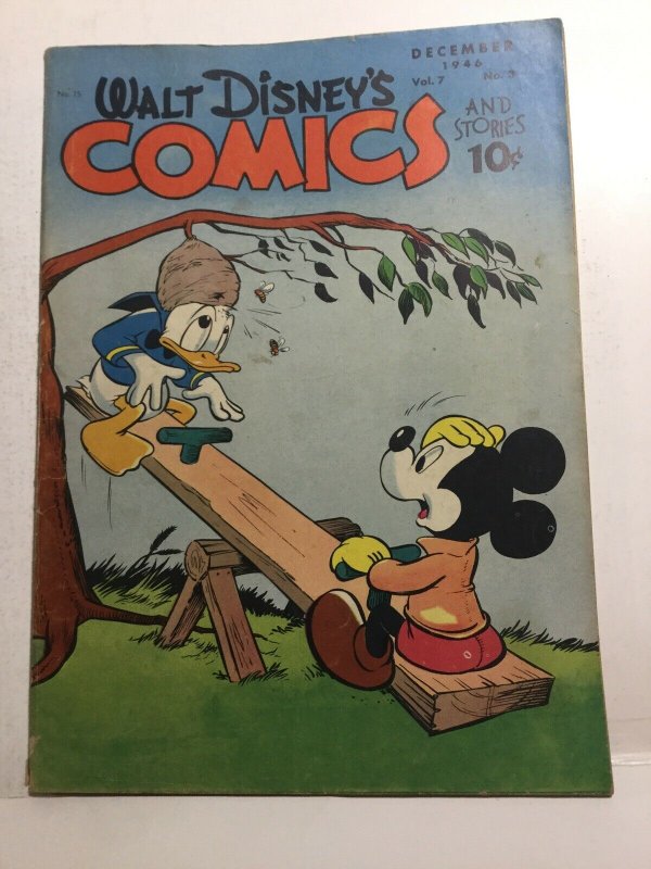 Walt Disney’s Comics 75 Gd/Vg Good/Very Good 3.0 Golden Age 1946