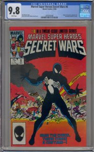 MARVEL SUPER HEROES SECRET WARS #8 CGC 9.8 ALIEN SYMBIOTE ORIGIN WHITE PAGES 006