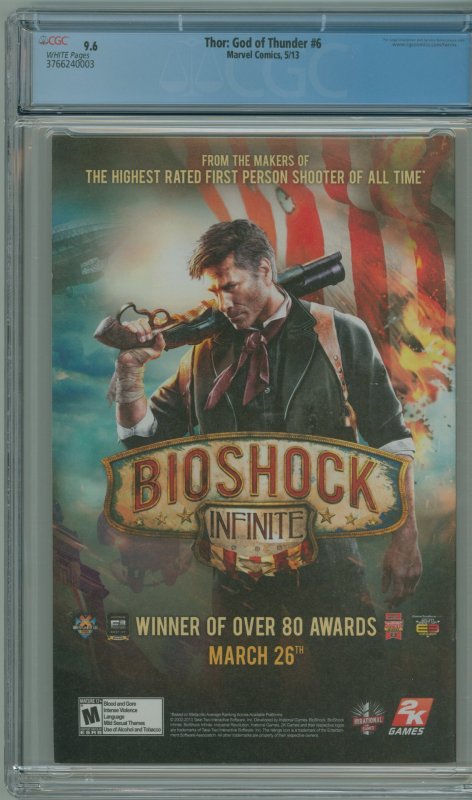 Thor: God of Thunder #6  (2013) CGC 9.6!