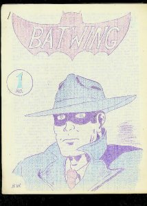 BATWING -#1-RARE PULP & COMIC FANZINE-SPIRIT COVER-1965 VG 