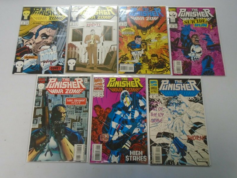 Punisher War Zone lot 14 different from #1-38 + Annuals 8.0 VF (1992-95)