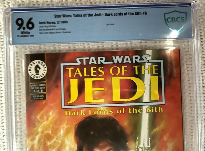 ?~DARK HORSE~STAR WARS:TOTJ~DARK LORDS OF THE SITH #6~?~FLEMING~?~CBCS 9.6~?