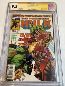 Incredible Hulk (1997) # 457 (CGC SS WP 9.8) Signed By Andy Kubert