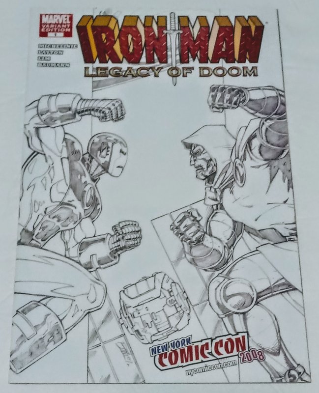 Iron Man Legacy of Doom #1 (VF/NM) 2008 NY ComiCon Variant ID14H