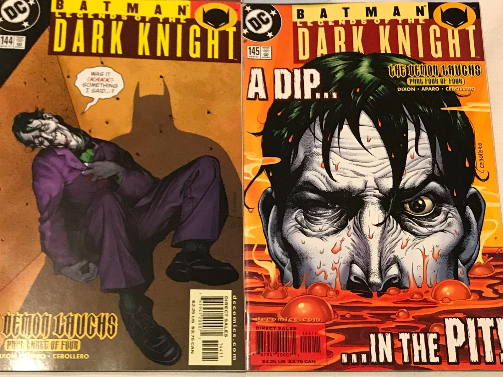 Batman Legends of the Dark Knight#142-145 VF/NM LOT 2001 'The Demon Laughs  ' | Comic Books - Modern Age, DC Comics, Batman / HipComic