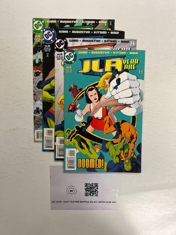 4 JLA DC Comic Books # 5 6 8 9 Batman Superman Wonder Woman Robin 36 JS44