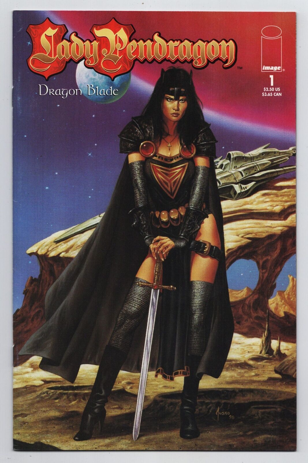 Lady Pendragon Dragon Blade 1 Image 1999 Vf Comic Books Modern Age Blade Horror And Sci 4413