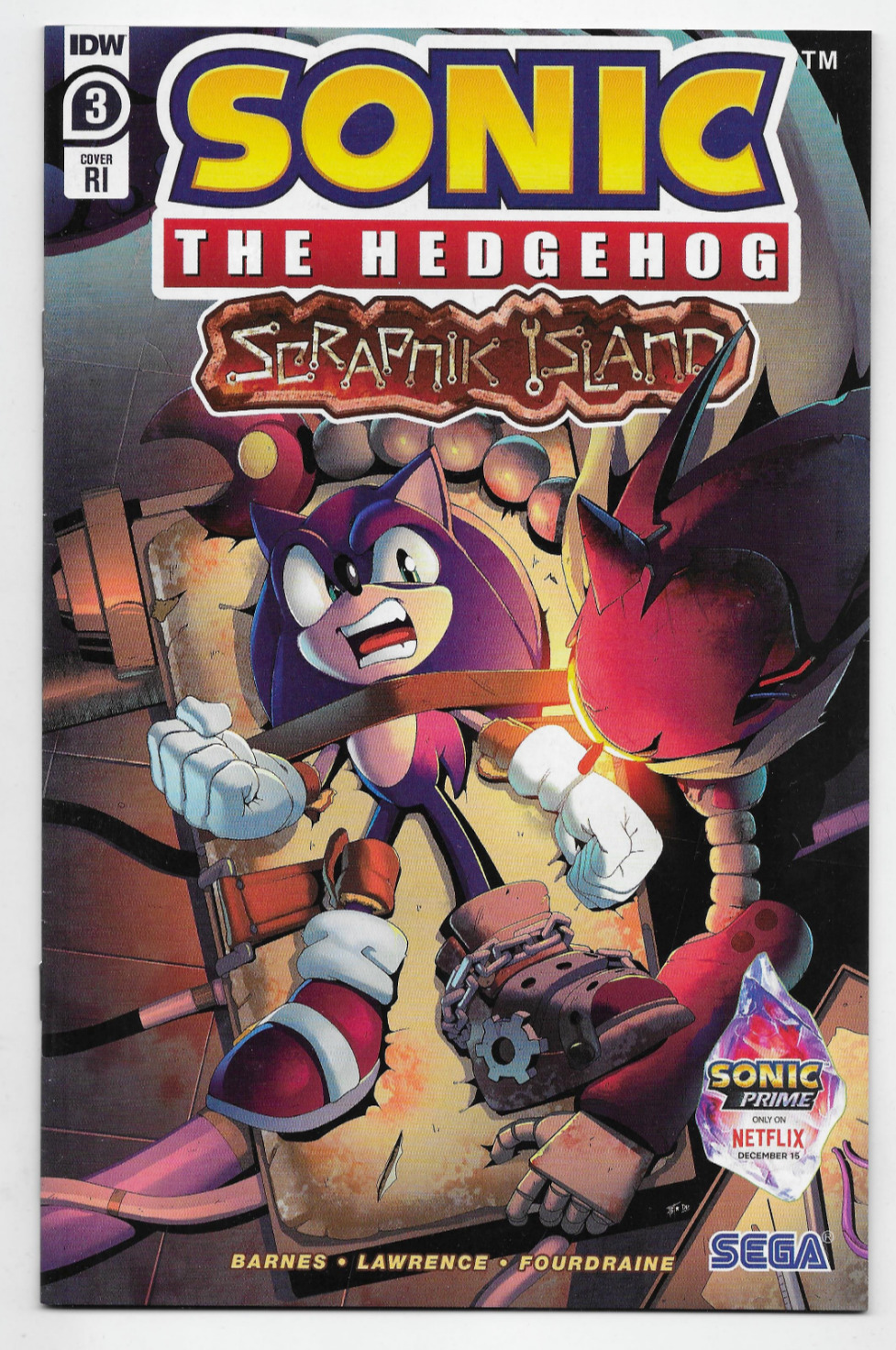 OCT221732 - SONIC THE HEDGEHOG SCRAPNIK ISLAND #3 CVR B LIDE - Previews  World