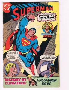 Superman # 1 Compliments Of Radio Shack DC Comic Book VG/FN Supergirl S84