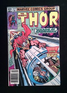 Thor #317  MARVEL Comics 1982 VF- NEWSSTAND
