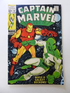 Captain Marvel #14 (1969) VG condition moisture damage, rusty staples