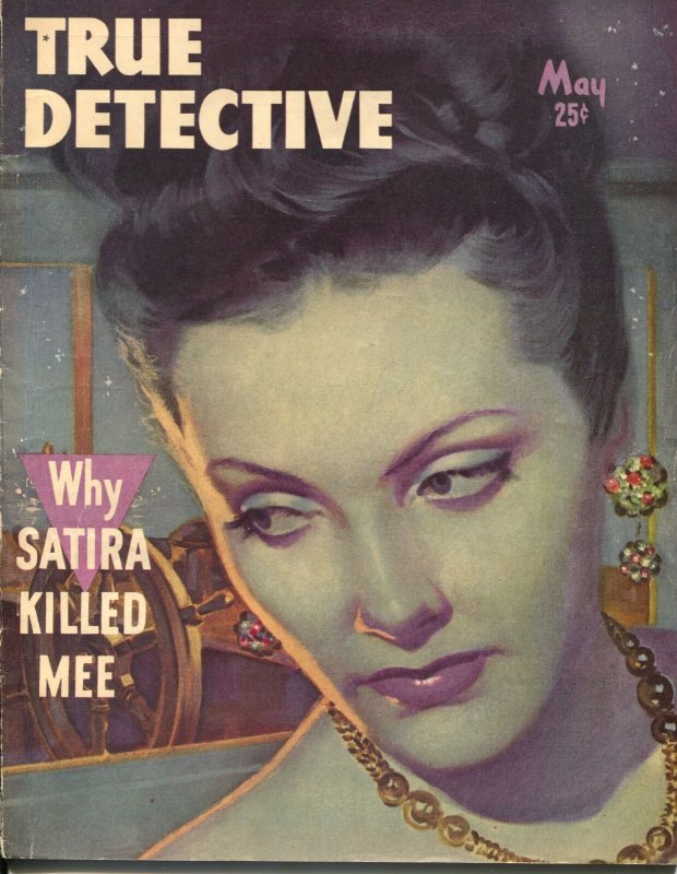 True Detective 5/1948-TD-Richard Cardiff  moody portrait cover-Hoover-VG+