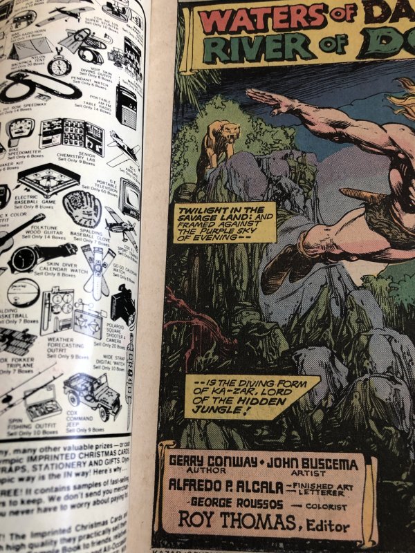 Ka-zar #6, VG,Buscema Art...Alcala..finisher