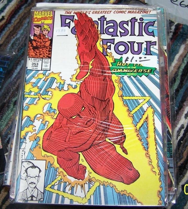 FANTASTIC FOUR #353  1991 Marvel   TIME AUTHORITY HUMAN TORCH THING