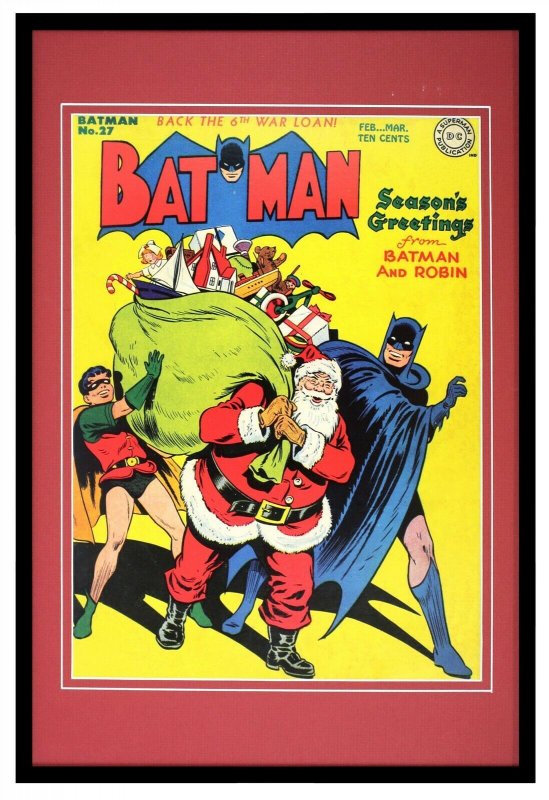 Batman #27 Santa Claus DC Comics Framed 12x18 Official Repro Cover Display 