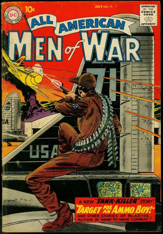 ALL-AMERICAN MEN OF WAR #71 1959-DRUCKER-KUBERT-HEATH  VG-