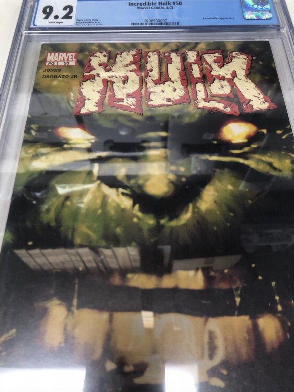 Incredible Hulk (2003) # 50 (CGC 9.2) Bruce Jones • Mike Deodato Jr. • Andrews