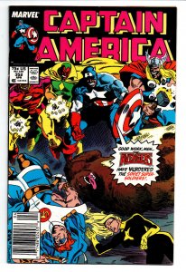 Captain America #352 newsstand - 1st appearance Supreme Soviets - KEY - (-NM) 