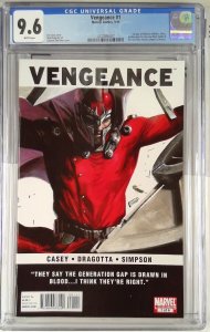 VENGEANCE 1 (2011) CGC 9.6 1ST APPEARANCE AMERICA CHAVEZ (SLAB GRADE)