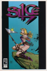 Slice (1996) #1 VF/NM Bad Girl vs Dinosaurs